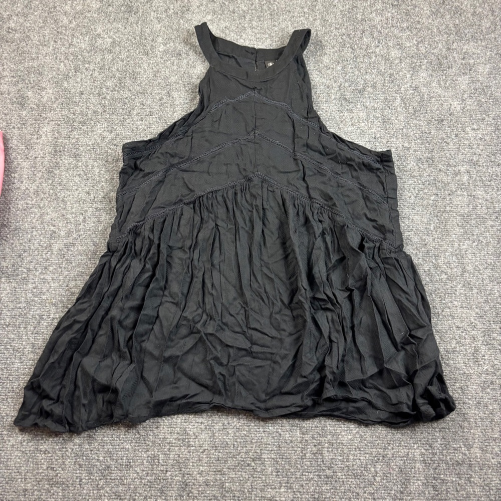 VOLCOM Women’s Black Boho Babydoll Sleeveless Top size: Large